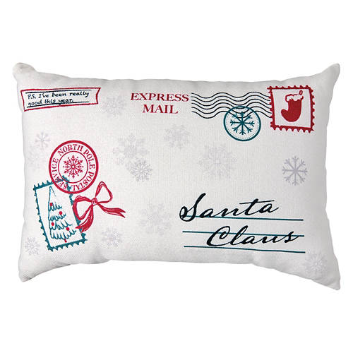 12” x 20” Lumbar Holiday Decorative Pillow - Letter to Santa