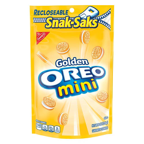 Mini Golden Oreo Snak Sak, 8 oz Product Image Front shot 01