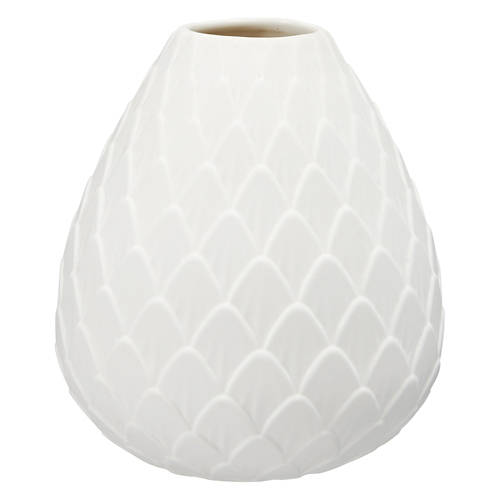 Textured Ceramic Vase - Scaled Egg