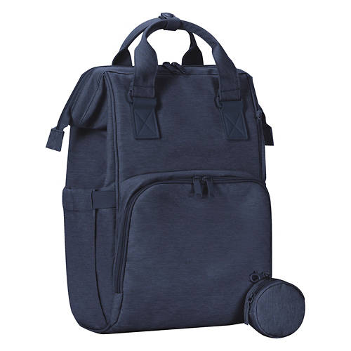 Blue Diaper Backpack with Baby Changing Mat
