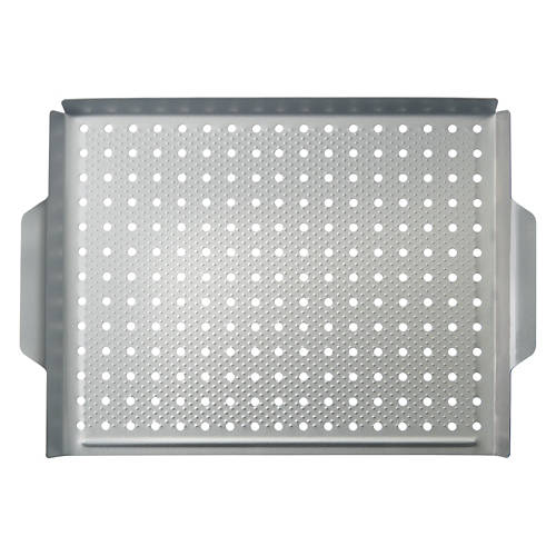 Silver Flat Nonstick Grill Topper