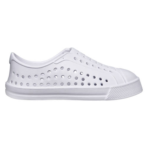 Toddler Lightweight Slip Ons - White, 5/6
