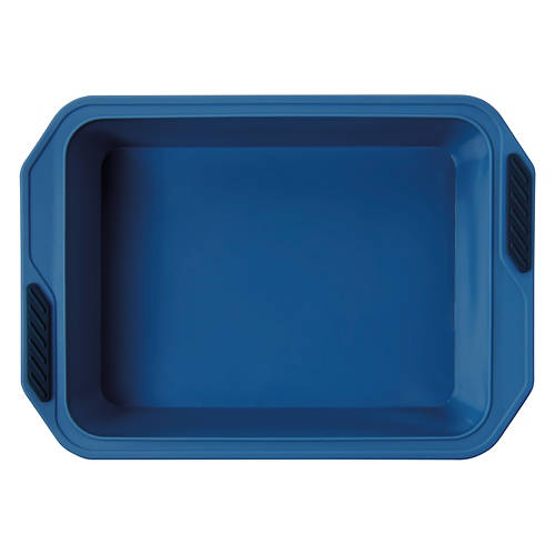 Reinforced Silicone Rectangle Pan, Blue