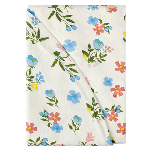 70" Round Cotton Tablecloth - Floral