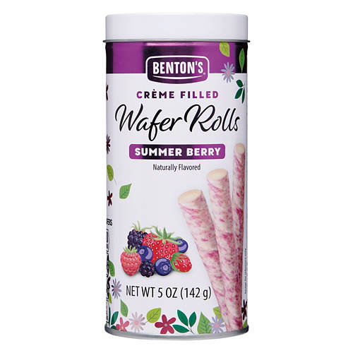 Summer Berry Creme Filled Wafer Rolls, 5 oz Product Image Front shot 01