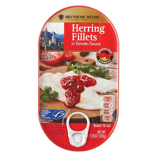 Herring Fillets in Tomato Sauce, 7.05 oz