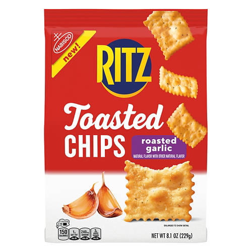 Toasted Roasted Garlic Chips, 8.1 oz Product Image Front shot 01