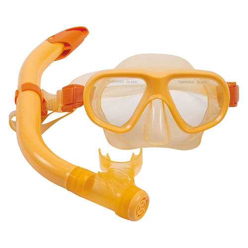 Snorkel and Diving Set - Yellow, Small