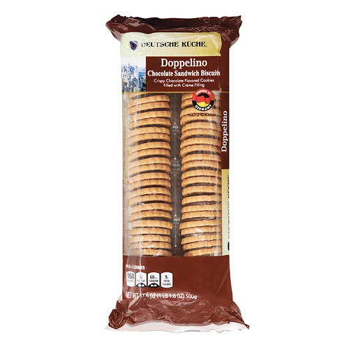 Doppelino Chocolate Sandwich Biscuits, 17.6 oz