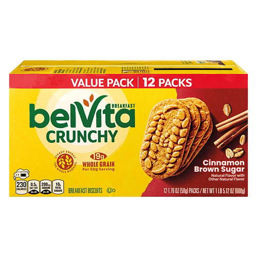 Belvita Cinnamon Brown Sugar Product Image Front shot 01