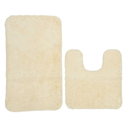 2 Piece Bath Rug Set - Beige