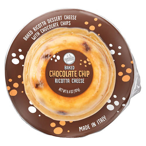 Baked Chocolate Chip Ricotta Cheese, 6.4 oz Product Image Front shot 01