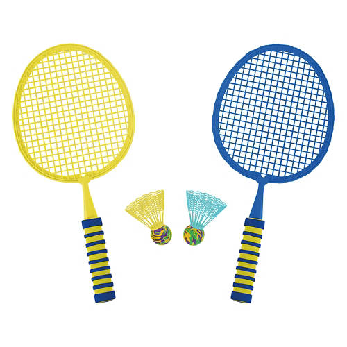 Mini Badminton Set, Yellow & Blue