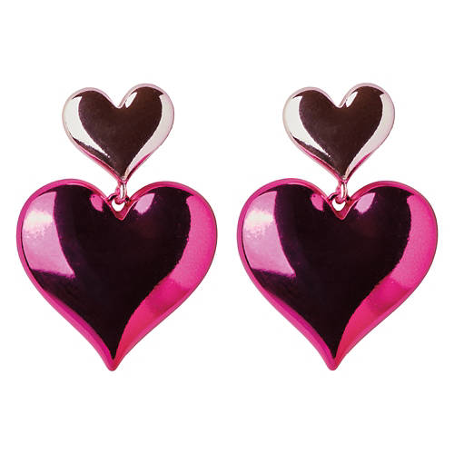 Ladies Valentine's Day Earrings - Bubble Hearts