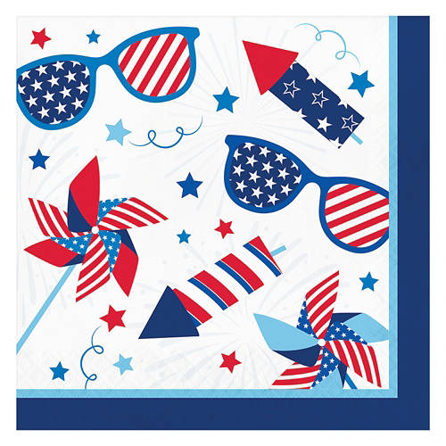 Patriotic Lunch Napkins, 40 count