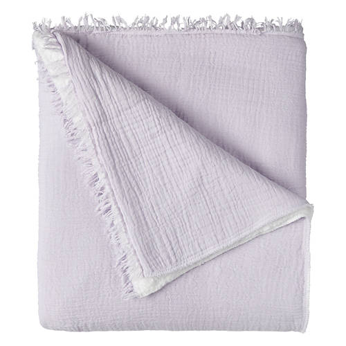 50” x 70” Soft Sherpa Gauze Throw, Purple