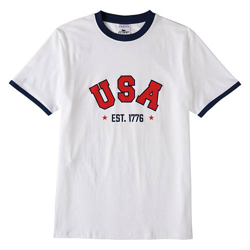 Men's Short Sleeve USA T-Shirt - White, L Product Image Front shot 01
