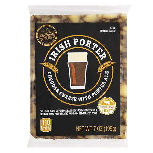 Irish Cheddar with Porter Cheese, 7 oz