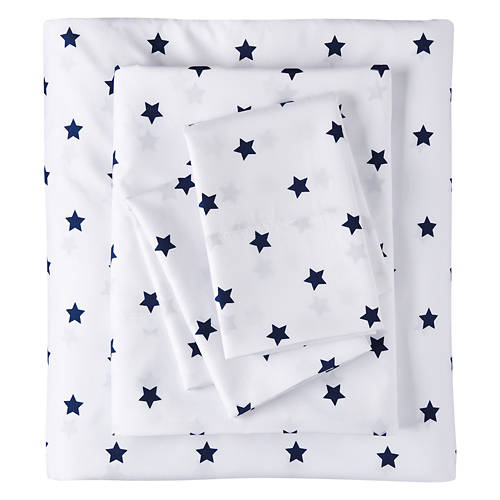 3 Piece Full Sheet Set, Stars