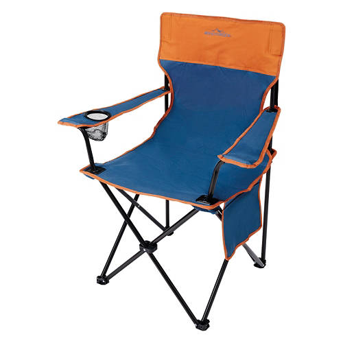 Camping Folding Chair, Blue/Orange