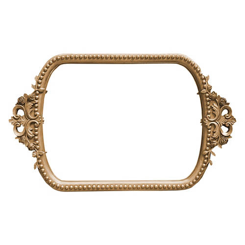 Vintage Style Gilt Mirror Tray - Gold