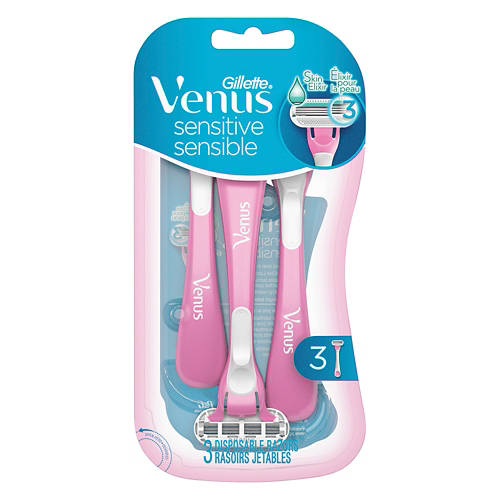 3 Pack Venus Sensitive Disposable Razors