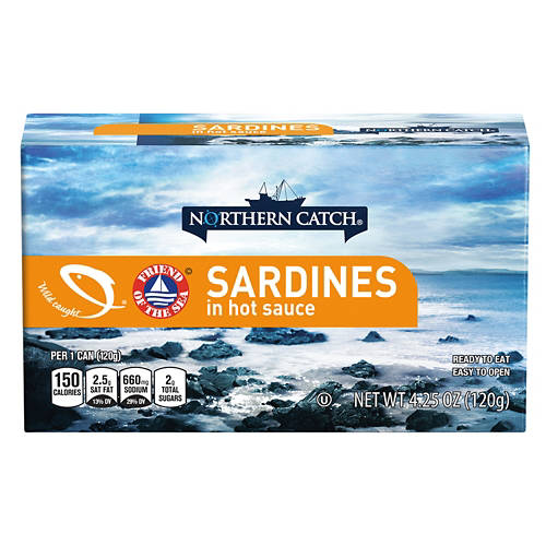Sardines in Hot Sauce, 3.75 oz Product Image Front shot 01