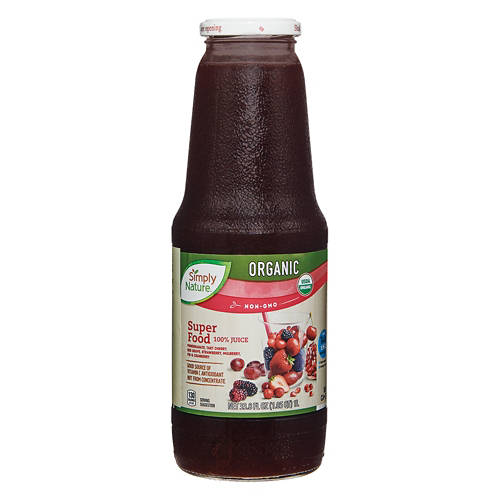 Organic Super Food 100% Juice, 33.8 fl oz bottle Product Image Front shot 01