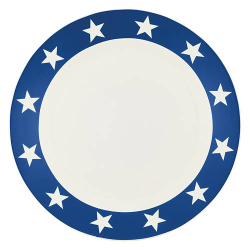 4 Pack Americana Stoneware Plates - Stars