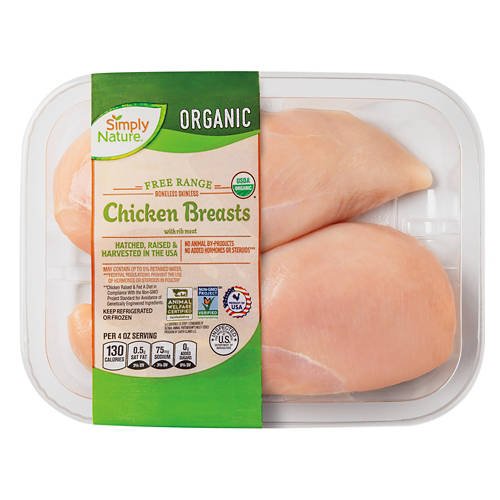 Organic Chicken Breasts, per lb