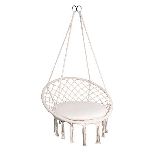 Boho Outdoor Hanging Chair Product Image Front shot 01