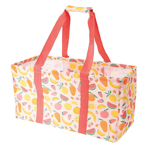 Fruit Print Foldable Utility Tote, 21.5" x 10" x 11.7" Product Image Front shot 01