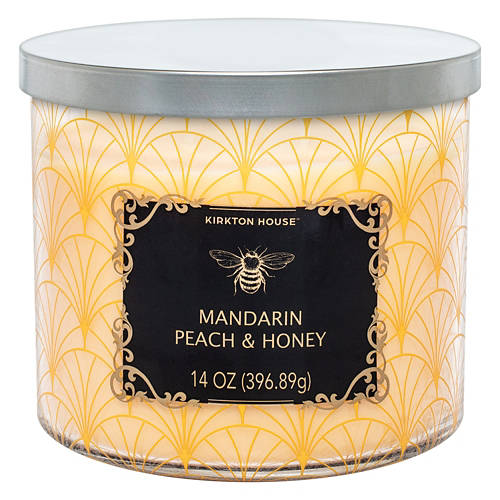 3 Wick Candle - Mandarin, Peach & Honey, 14 oz