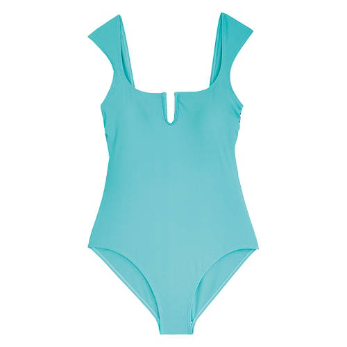 Ladies Swimsuit, Turquoise, M Product Image Front shot 01