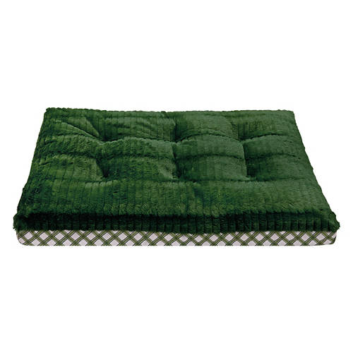 33" x 20" Winter Orthopedic Pet Bed - Green Windowpane