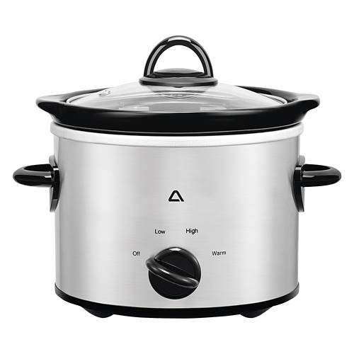 2 Qt Slow Cooker, Stainless Steel