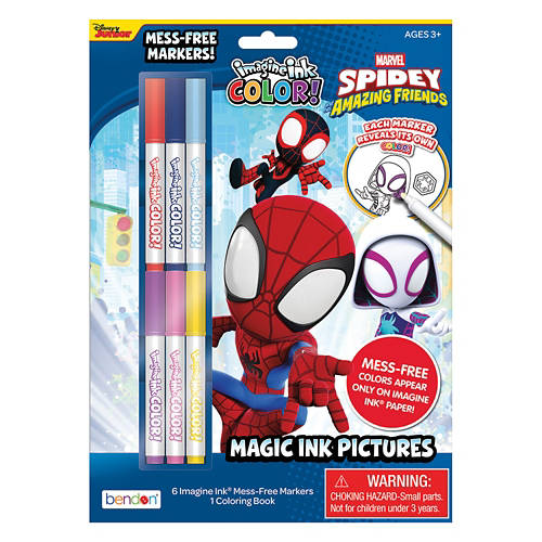 Magic Ink Coloring Pad - Spidey