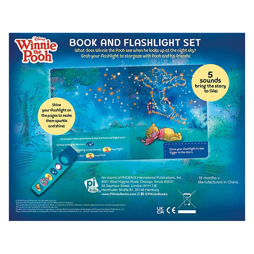 Childrens Flashlight Book Set - Winnie The Pooh