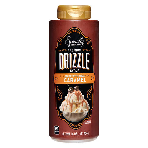 Premium Caramel Ice Cream Drizzle Syrup, 16 oz Product Image Front shot 01