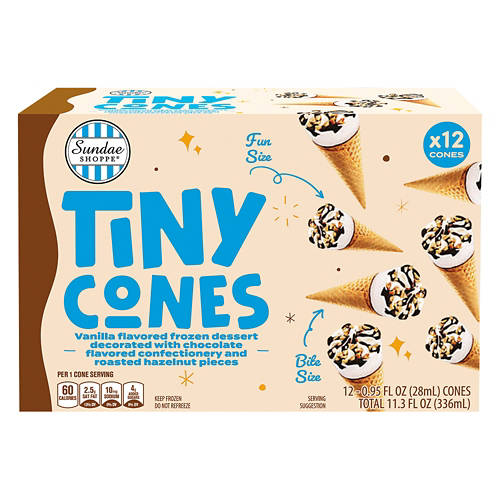 Vanilla Flavored Tiny Cones, 12 count Product Image Front shot 01