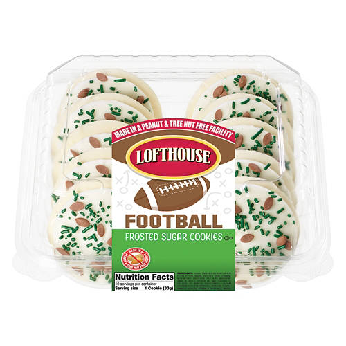 Super Bowl Frosted Sugar Cookies, 10 count