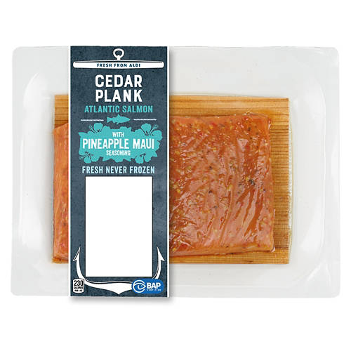 Maui Pineapple Atlantic Salmon on a Cedar Plank Product Image Front shot 01