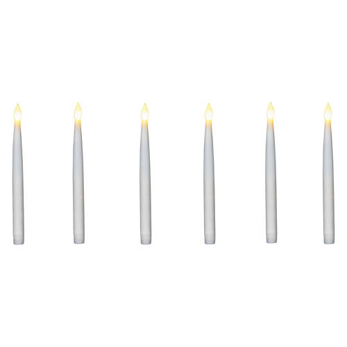 LED Hanging Taper Candles, White