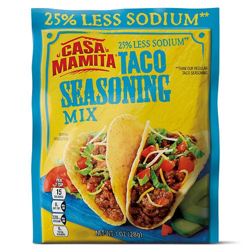 Reduced  Sodium Taco Seasoning Mix, 1 oz