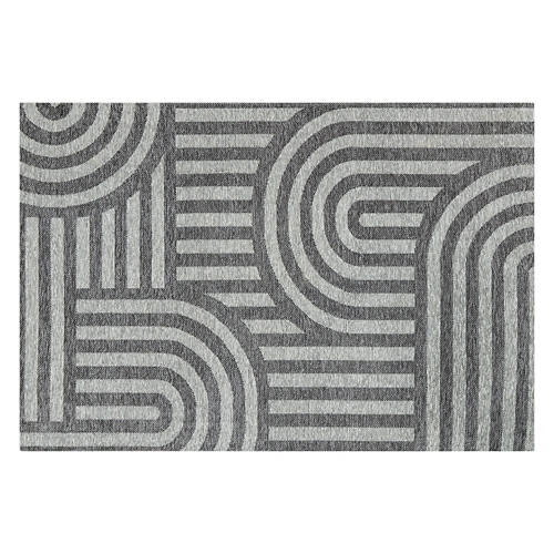 24" x 36" Decorative Accent Rug, Gray Arches