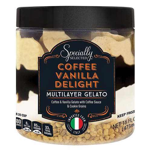Coffee Vanilla Delight Layered Gelato, 16 fl oz Product Image Front shot 01