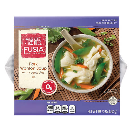 Pork Wonton Soup with Vegetables, 10.75 oz