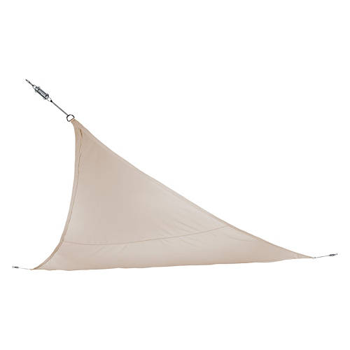 UV Protection Sun Shade Sail - Triangle, Beige Product Image Front shot 01