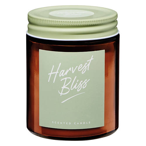 Amber Single Wick Candle, Harvest Bliss