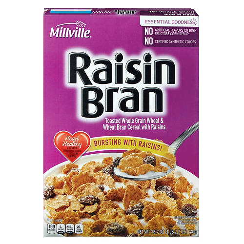 Raisin Bran Cereal, 16.6 oz Product Image Front shot 01